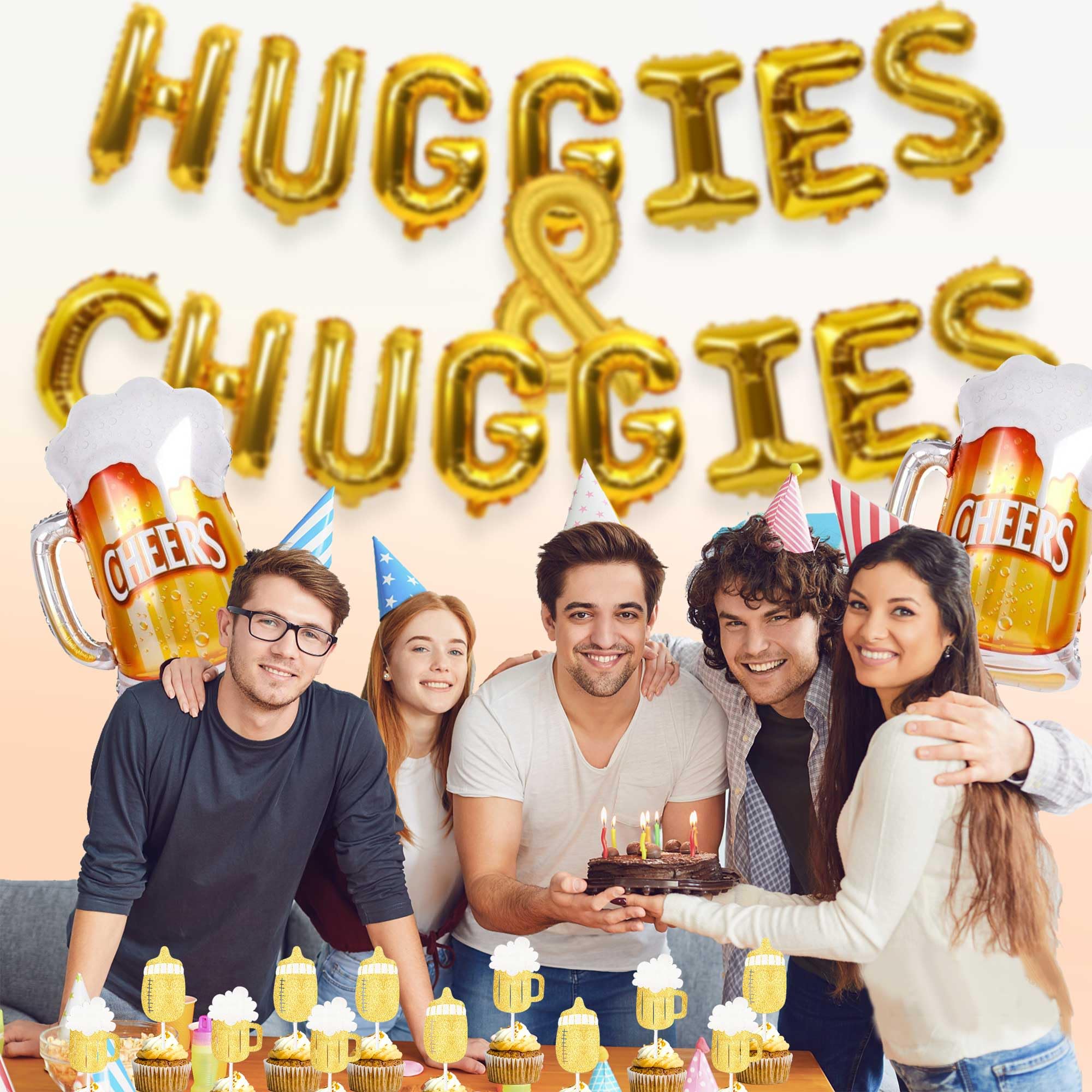 DIYCAM Huggies Chuggies party photography props for memorable turns