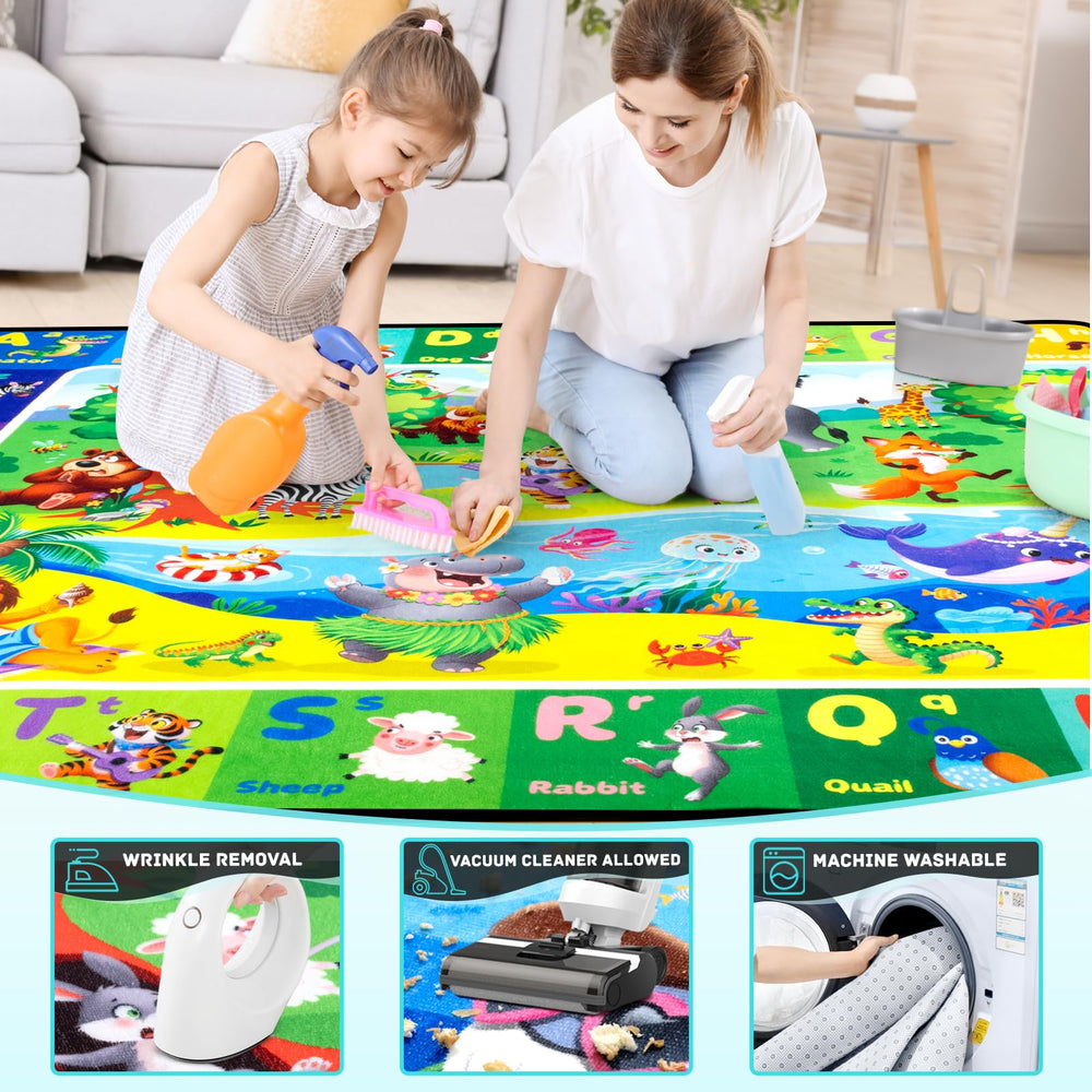 Diysani ABC Kids Rug cityscapes scene for creative playtime