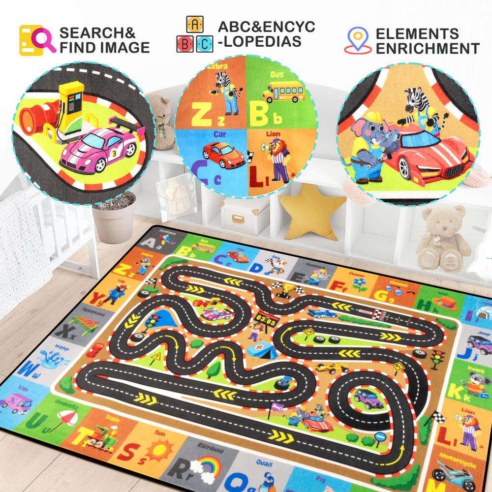 Diysani abc-letters play pattern enhances early literacy through colorful scenes