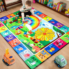 Diysani ABC Rug with alphabet letters to boost early learning and color recognition.