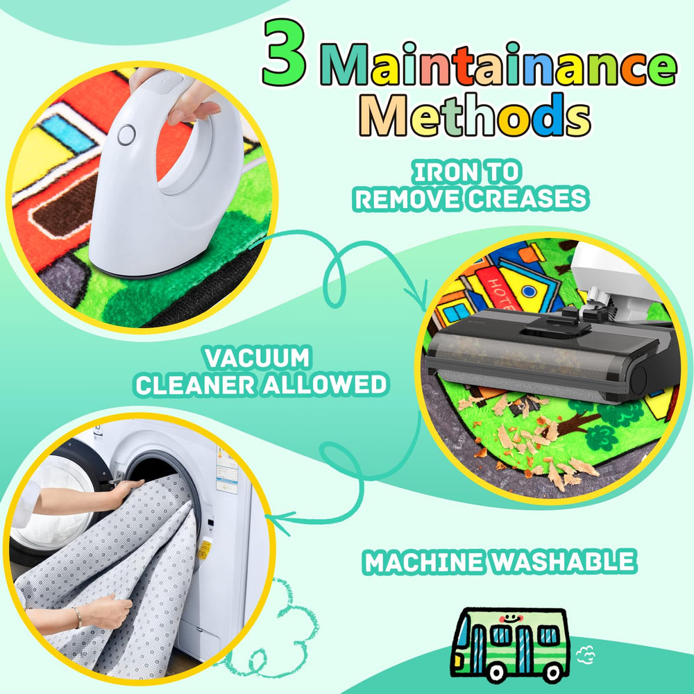 Diysani car rug is machine-washable for easy cleanup.