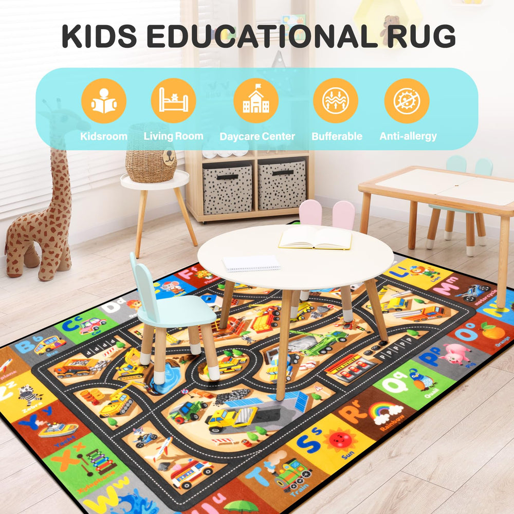 Diysani construction rug underwater adventure adds color and exploration space for sensory play.