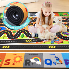 Diysani safari-animals rug scene sparks imagination and discovery