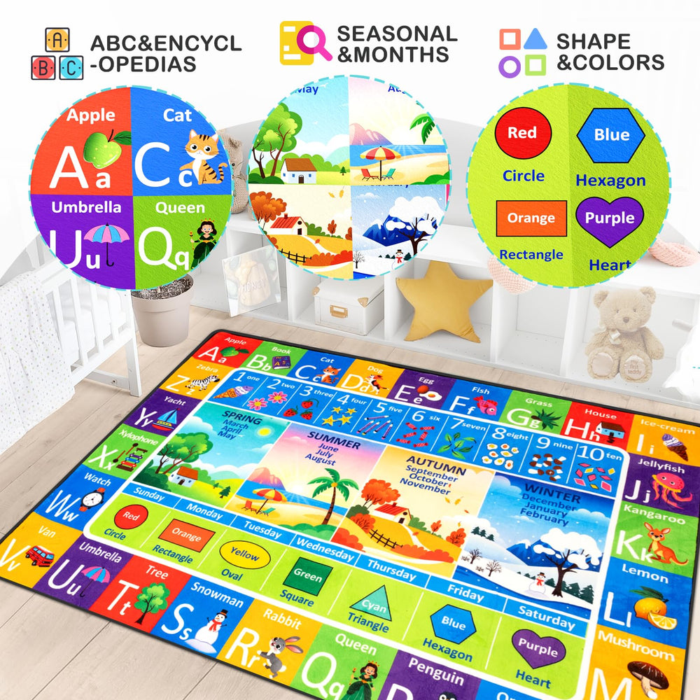 Diysani Washable Nursery Mat machine-washable for easy cleanups after messy play