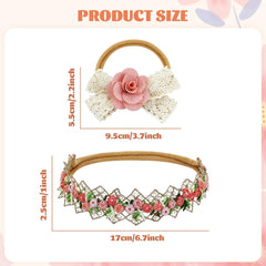 Dizila beige headbands close-up highlights soft fabric against delicate baby skin.