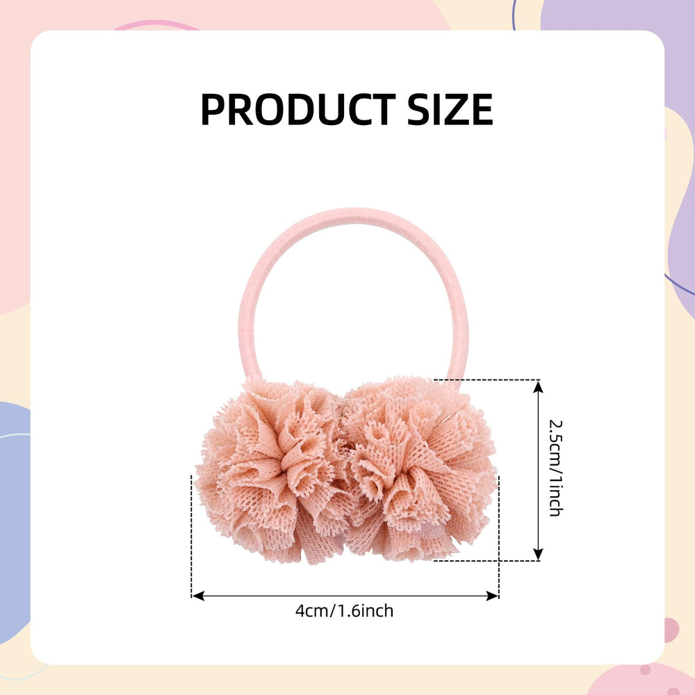 dizila pompoms hair ties teens thin hair provide gentle hold