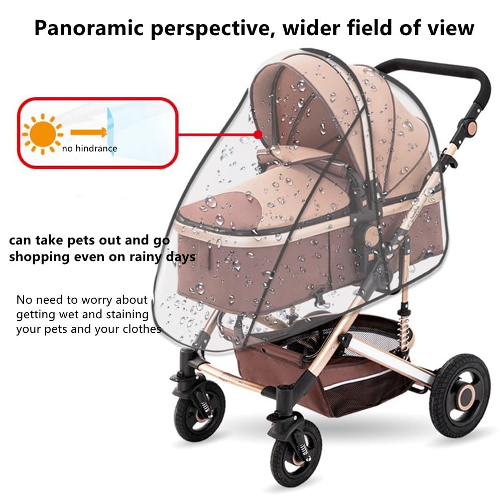 Dlmlemu Unisize clear-view cover lets pets enjoy surroundings safely