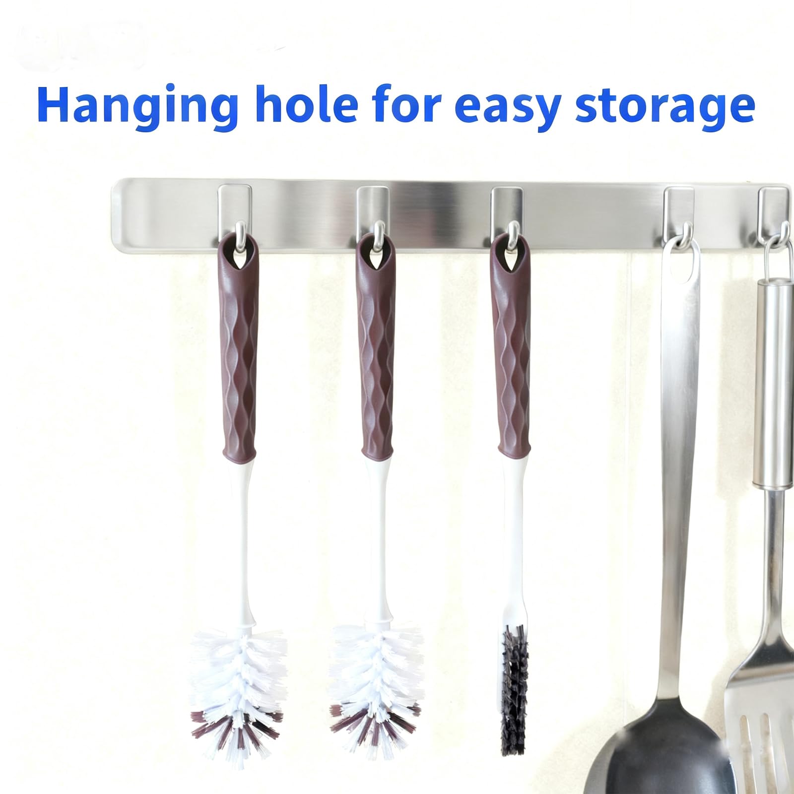 DMBMHMBDF long handle bottle brush set suitable for glass and metal containers.