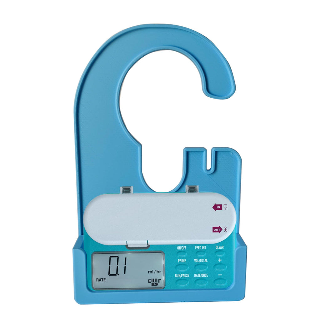 DMERHAC G-Tube organizer bracket keeps the feeding pump secure and tidy during daily routines.