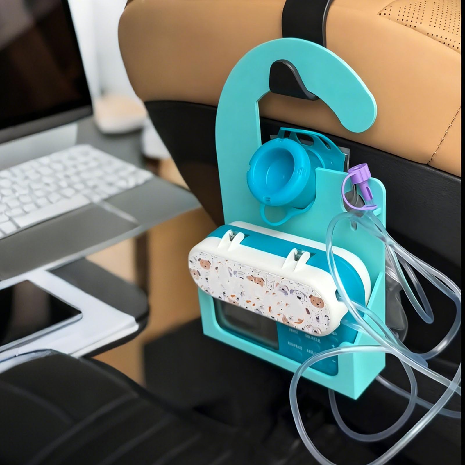 DMERHAC G-Tube organizer enables quick on-the-go setup for home or travel.