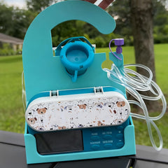 DMERHAC G-Tube organizer offers versatile suspension for strollers, swings, and wheelchairs.