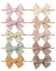 Doboi 10-styles bow pack on headbands for versatile daily outfits and cute photo moments.