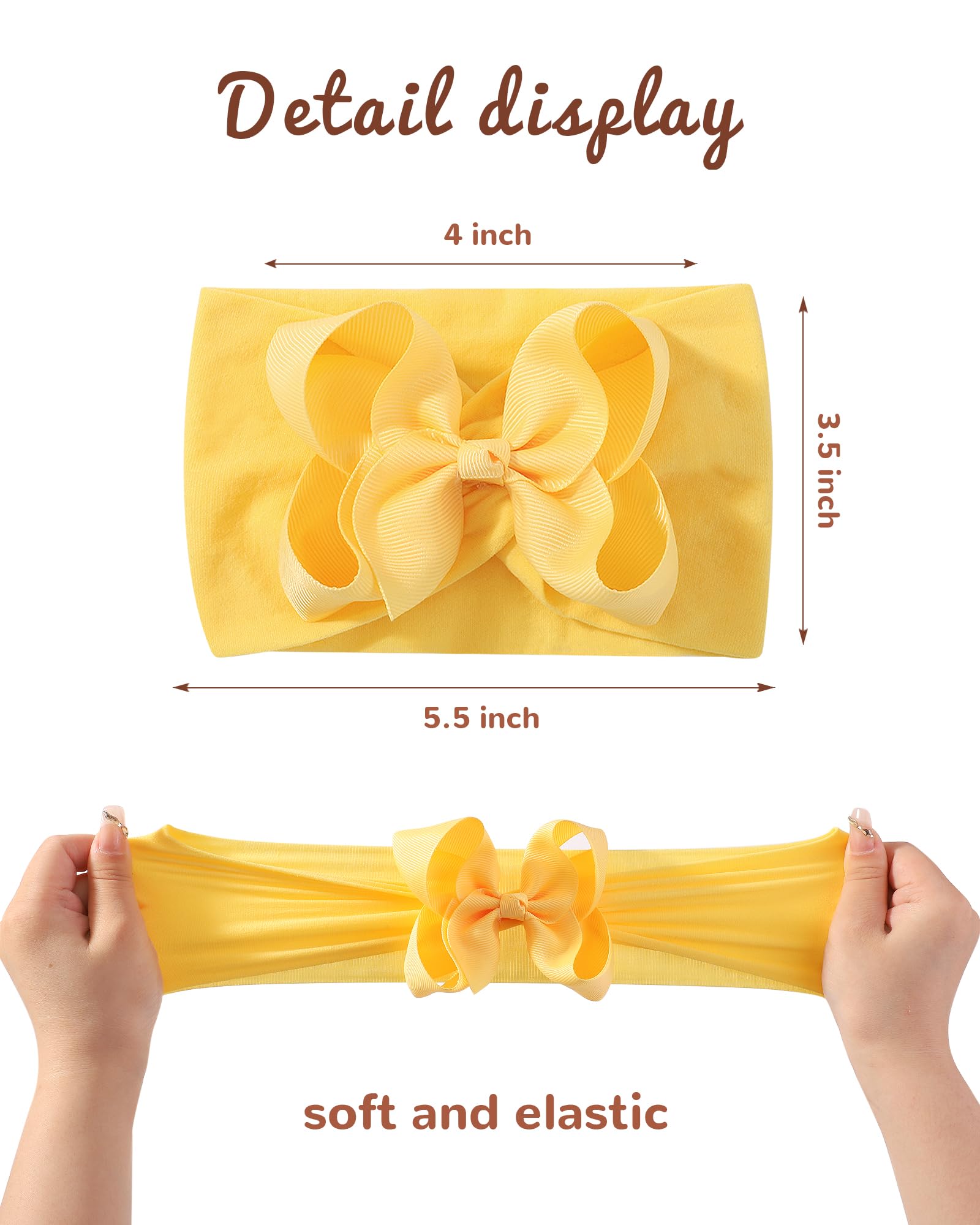 doboi headband bow blue on infant showcases versatile color for everyday outfits.