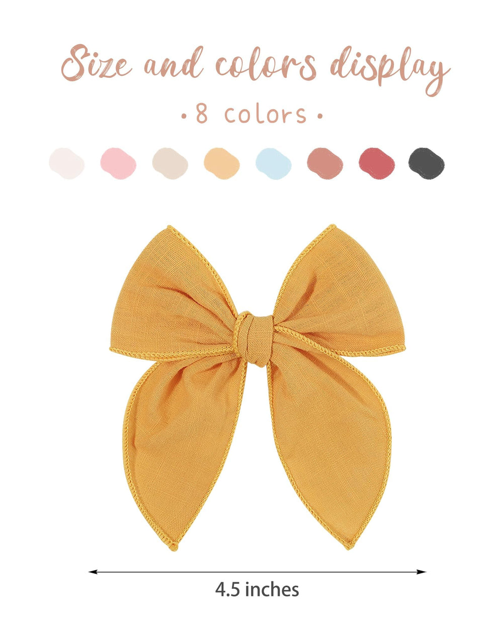 Doboi 4.5-inch bows add charming detail to ponytails and buns