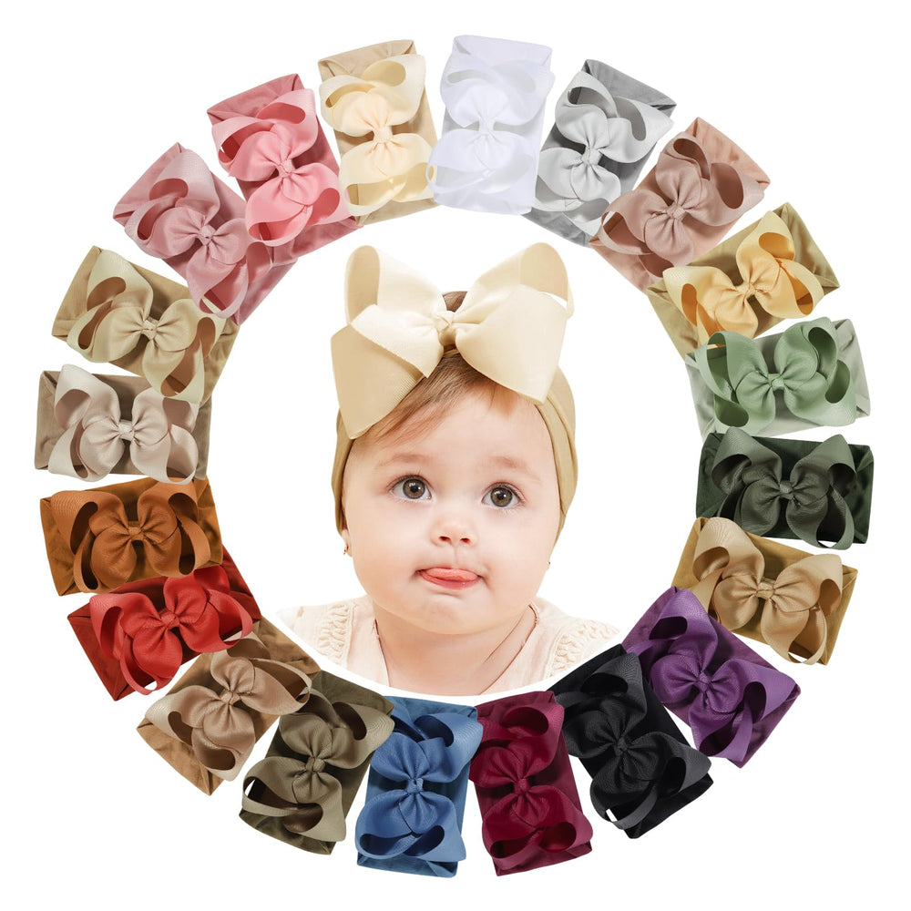 Doboi 20pc baby bows packaging ready for gifting and storage.