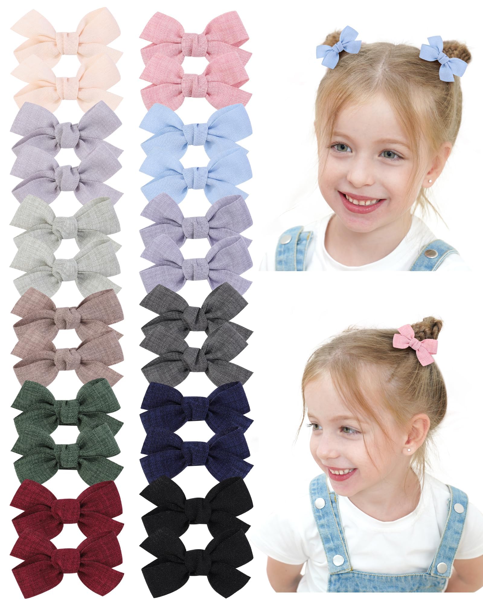 doboi baby bows 2in fully-lined clip adds gentle hold for soft hair