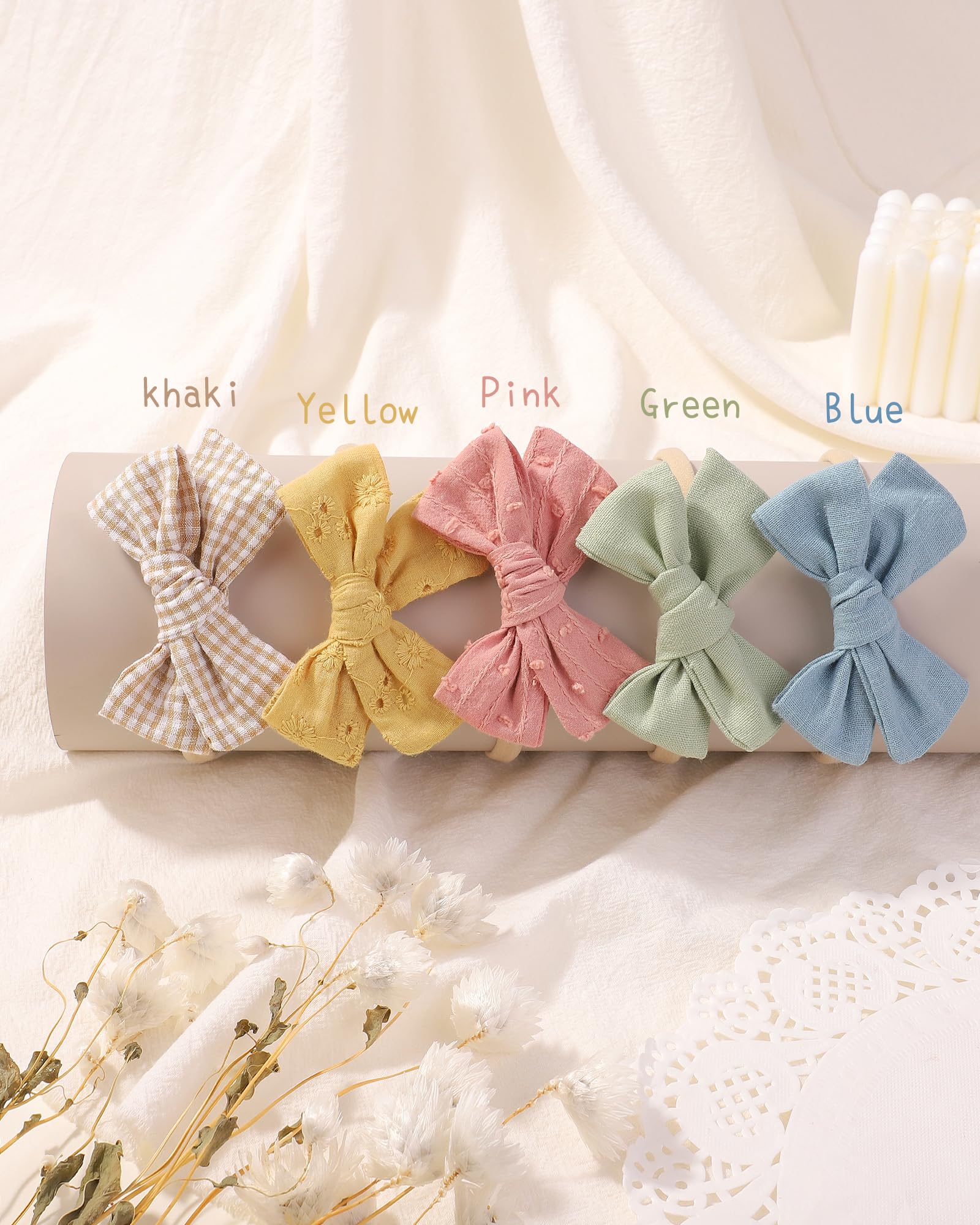 Doboi 3.54-inch bows fit newborns to toddlers as they grow.