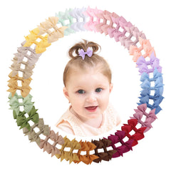 doboi baby hair bows 2.5-inch clips add color to everyday outfits.