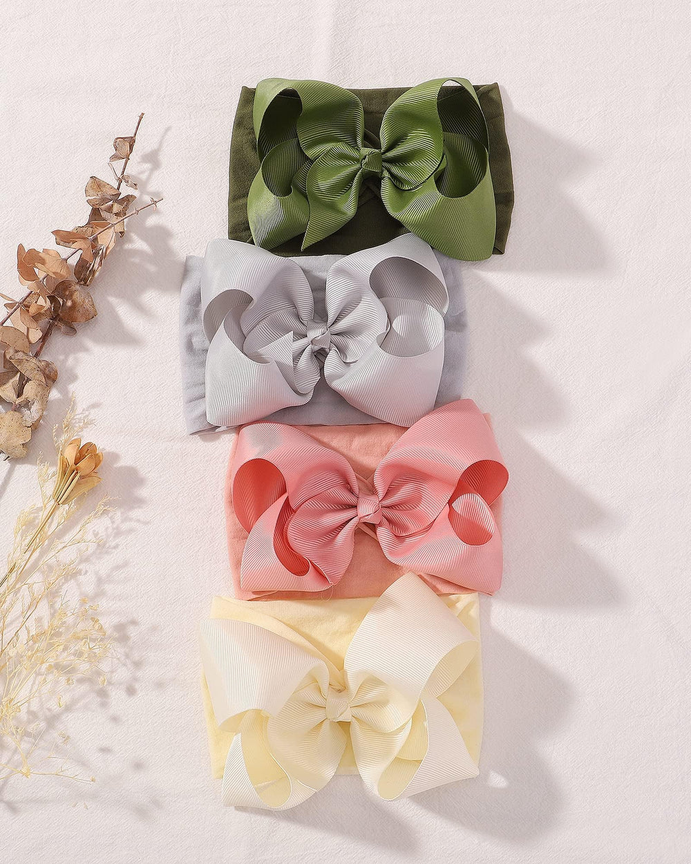 doboi baby headband stretches to fit newborns through toddlers