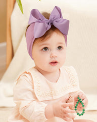 Doboi big-bows headbands; soft nylon prevents irritation during long wear.