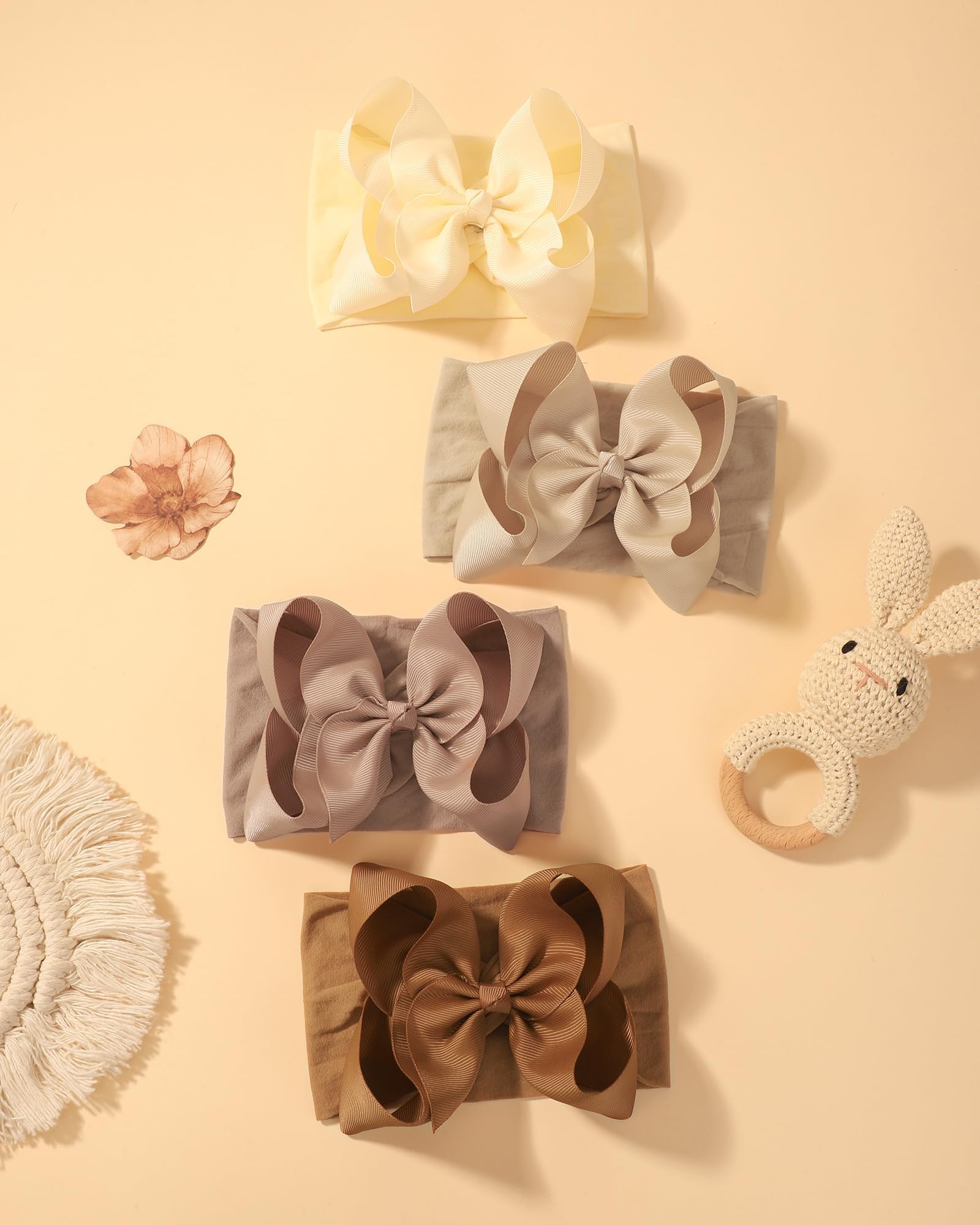 Doboi newborn to toddler headbands provide gentle stretch for growing heads.