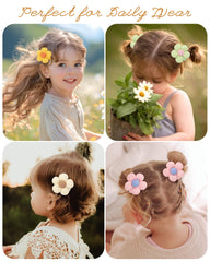 Doboi bow hair clip waffle petal detail highlights three-D flower design