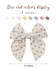 Doboi cotton-linen soft bow texture adds gentle touch to delicate hair.