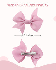 doboi grosgrain baby bows fully lined for secure, comfortable wear.