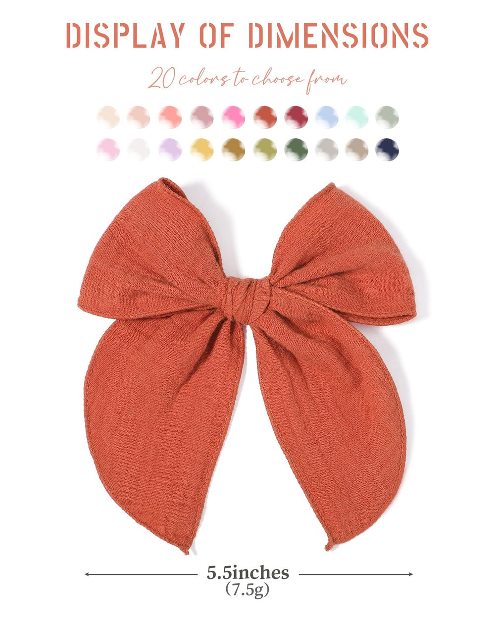 Doboi hand-tied alligator clip for secure baby hair