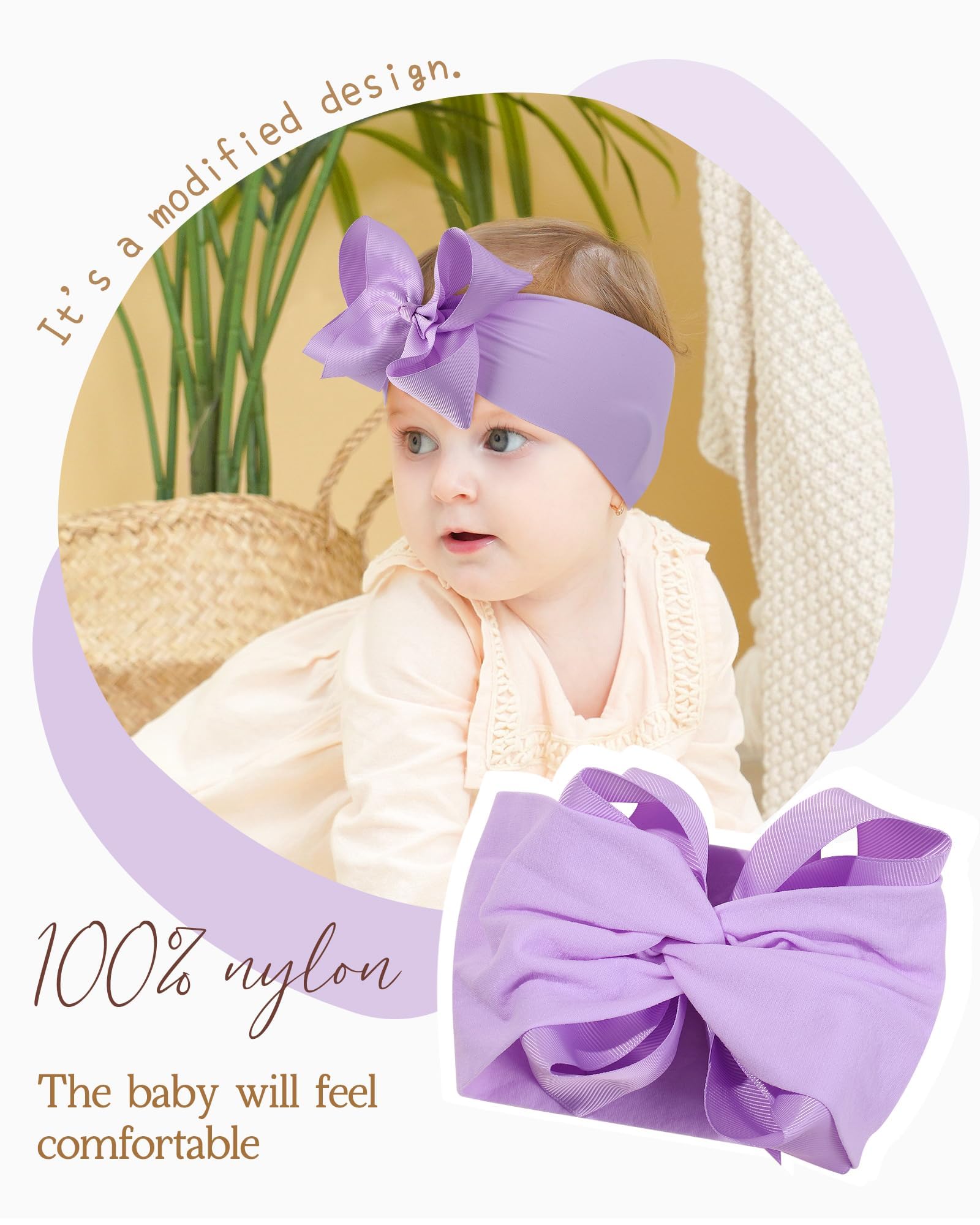 Doboi headbands designed for newborns to toddlers with nylon stretch