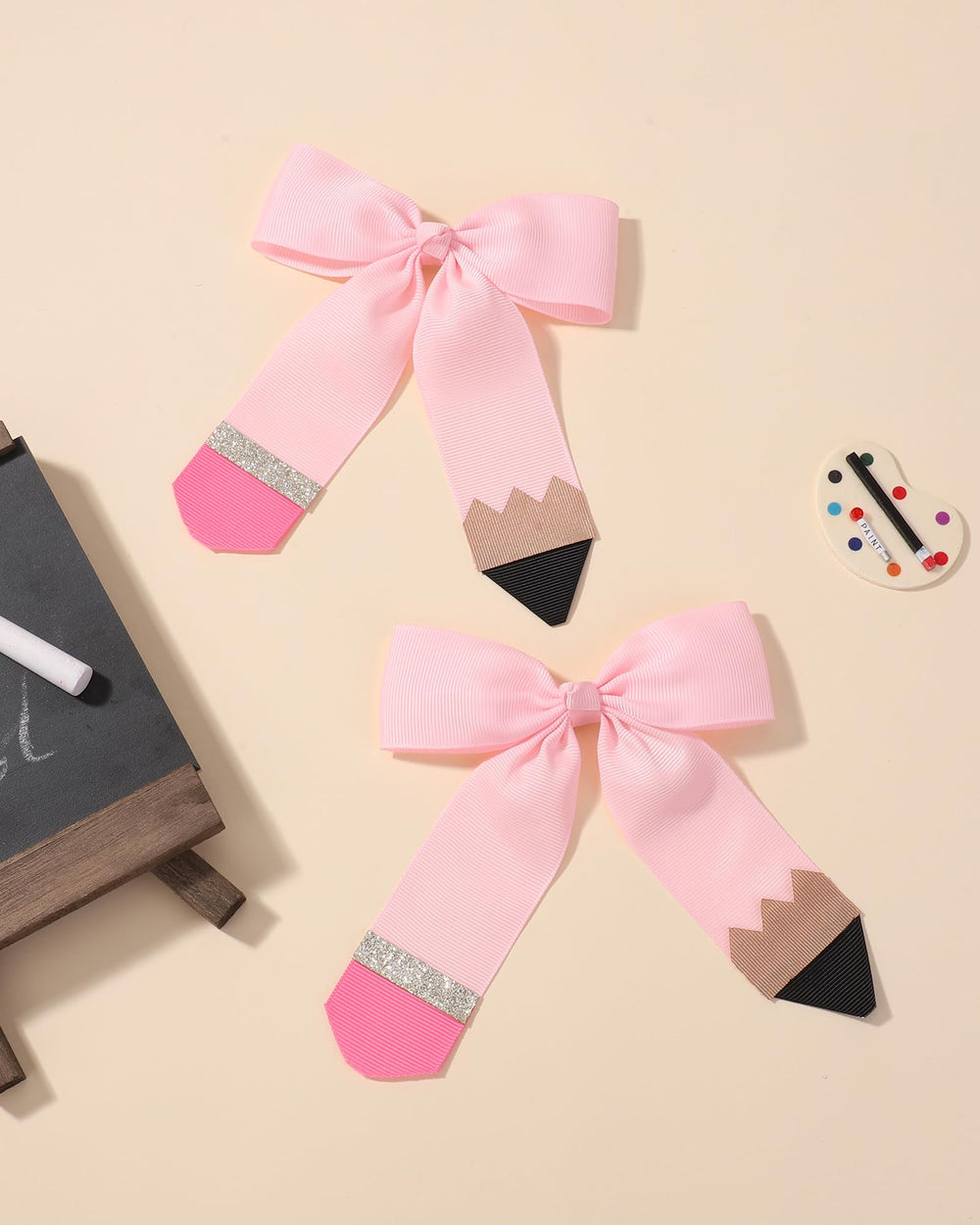 doboi kids hair accessories pink bows pair for easy everyday wear