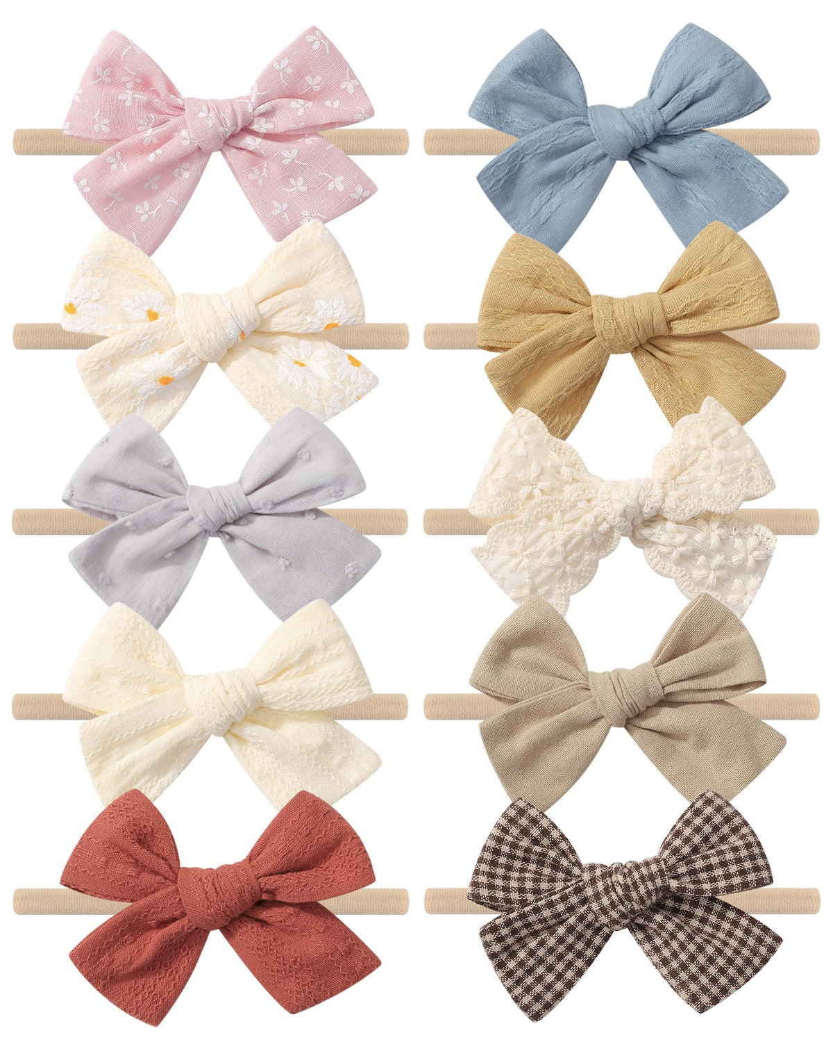 doboi linen bow headband newborns for soft daily comfort