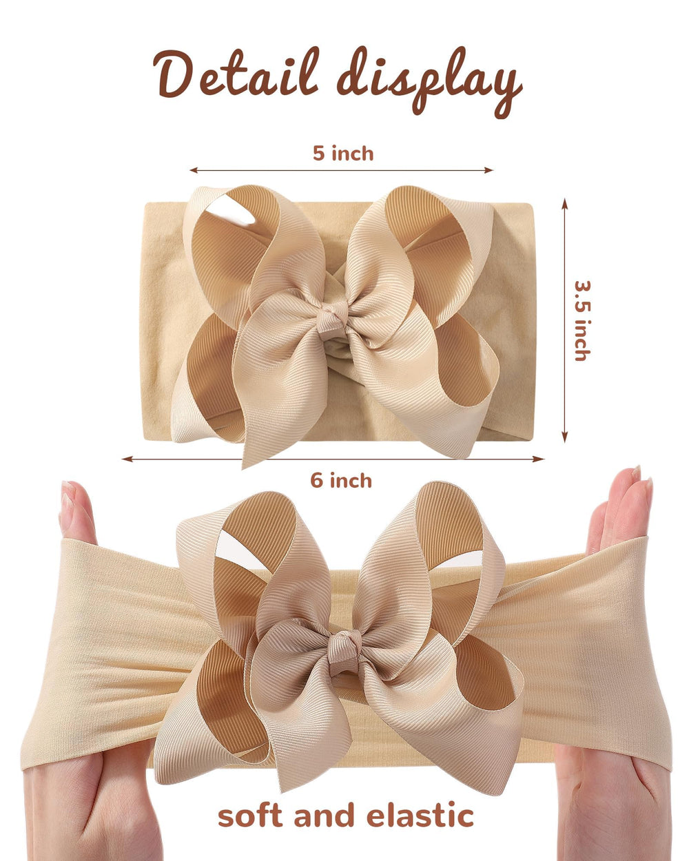doboi newborn headband with lightweight nylon for a gentle, comfortable fit.