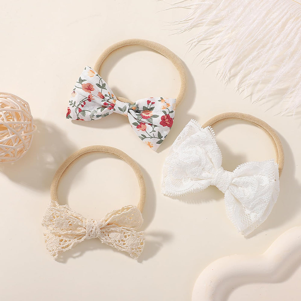 Doboi patterned bows mix provides versatile styling across ages and occasions.