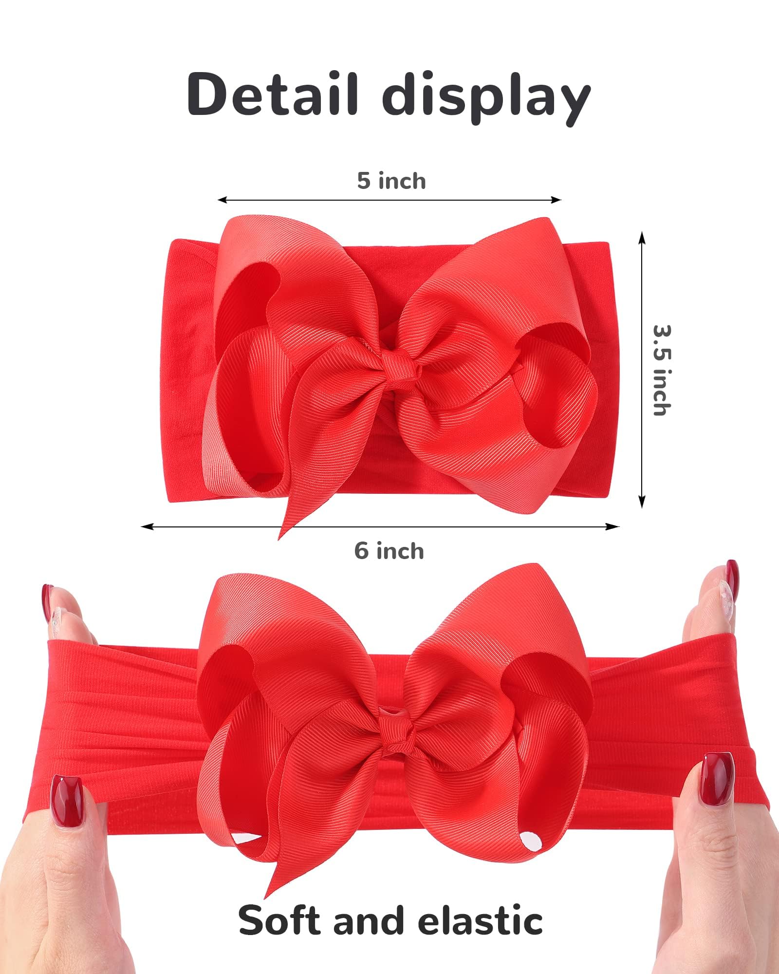 Doboi ribbon bows headbands with large bows for stylish photo-ready outfits