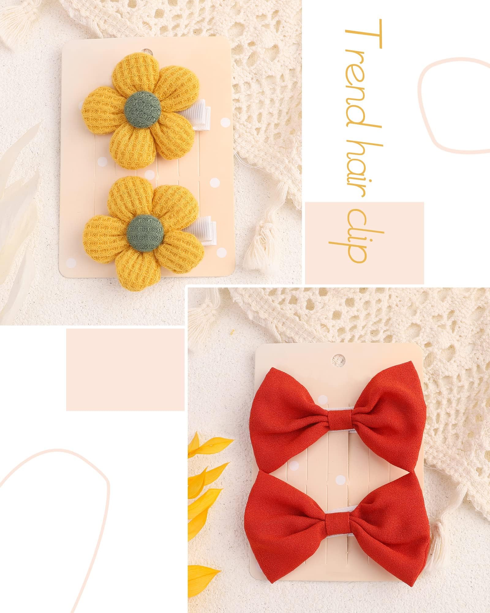 doboi clip backing covered with ribbon prevents hair damage.