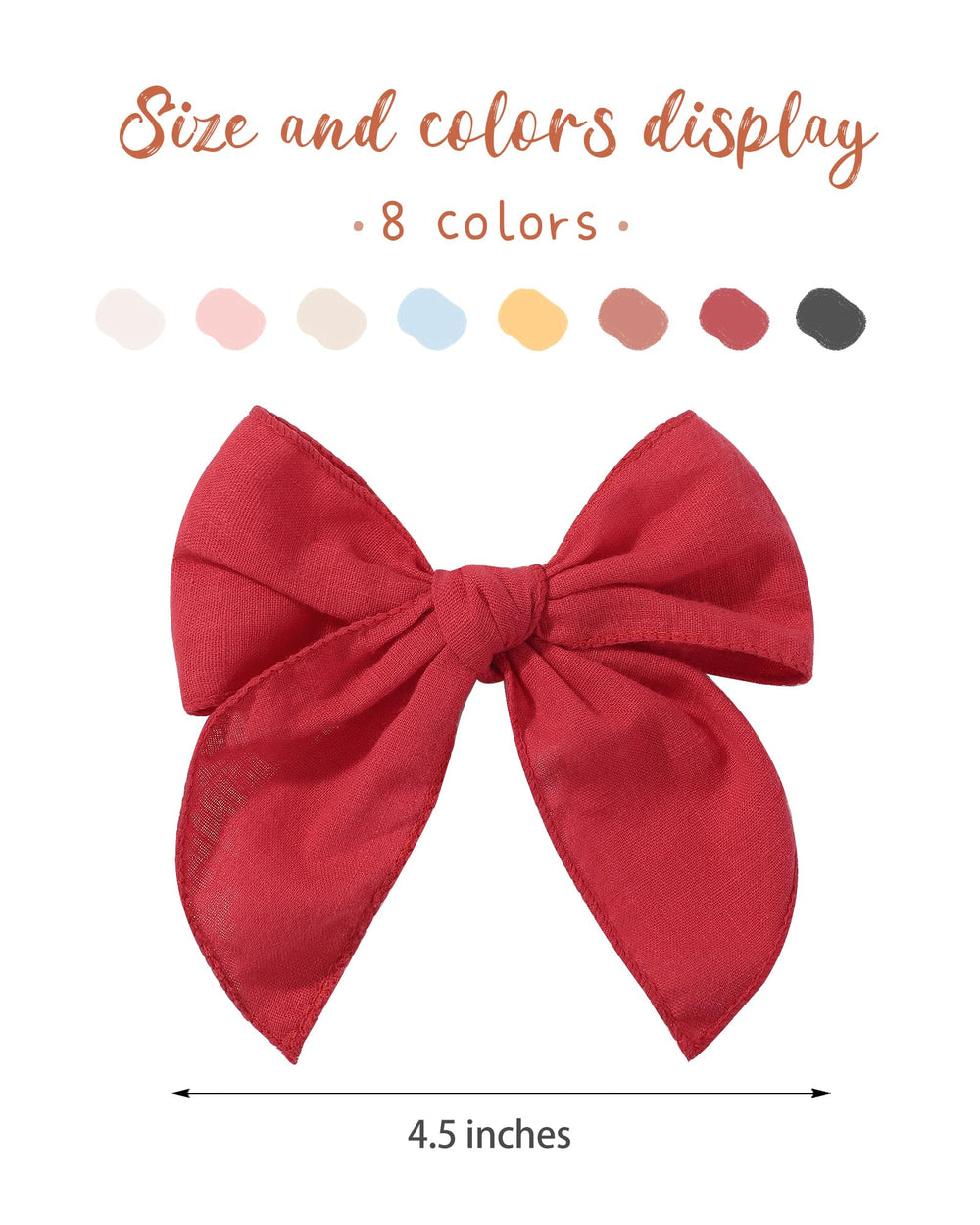 Doboi soft-edging bow on clip keeps hair secure without snag.