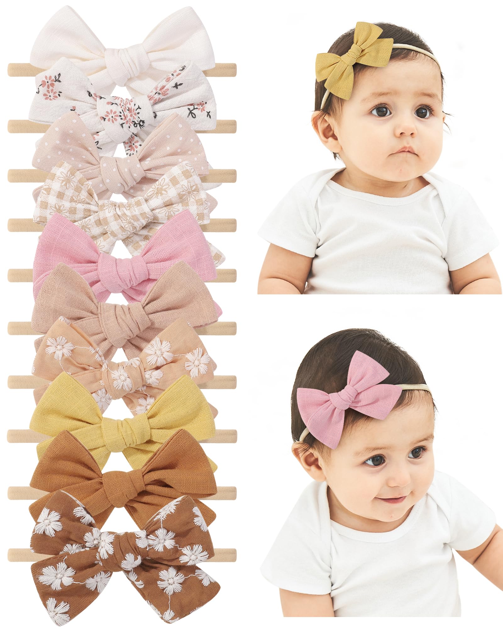 doboi stretch headband with adjustable bow position for secure fit