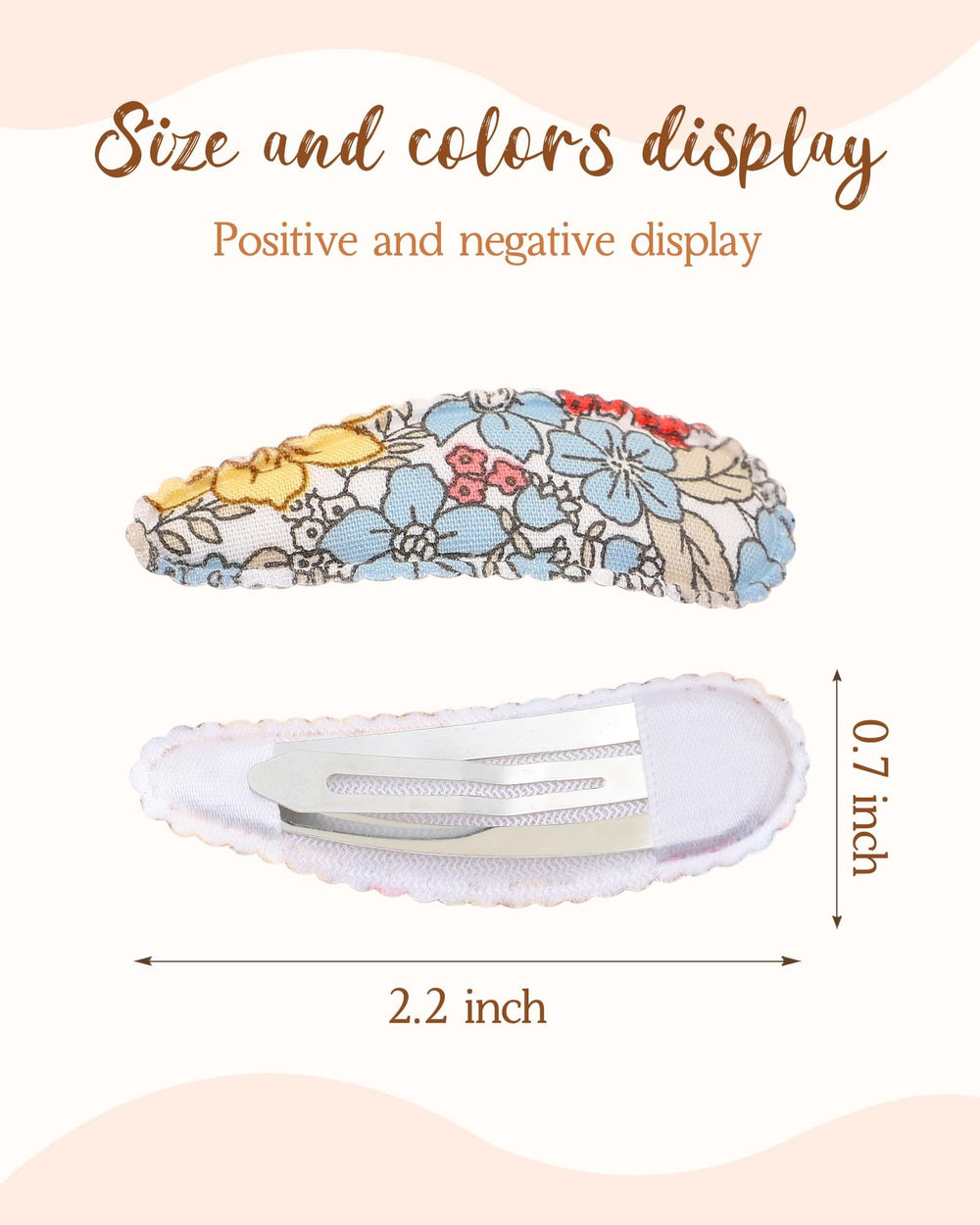 doboi toddler hair clip closeup shows soft cloth-wrapped metal and secure grip