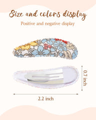 doboi toddler hair clip closeup shows soft cloth-wrapped metal and secure grip