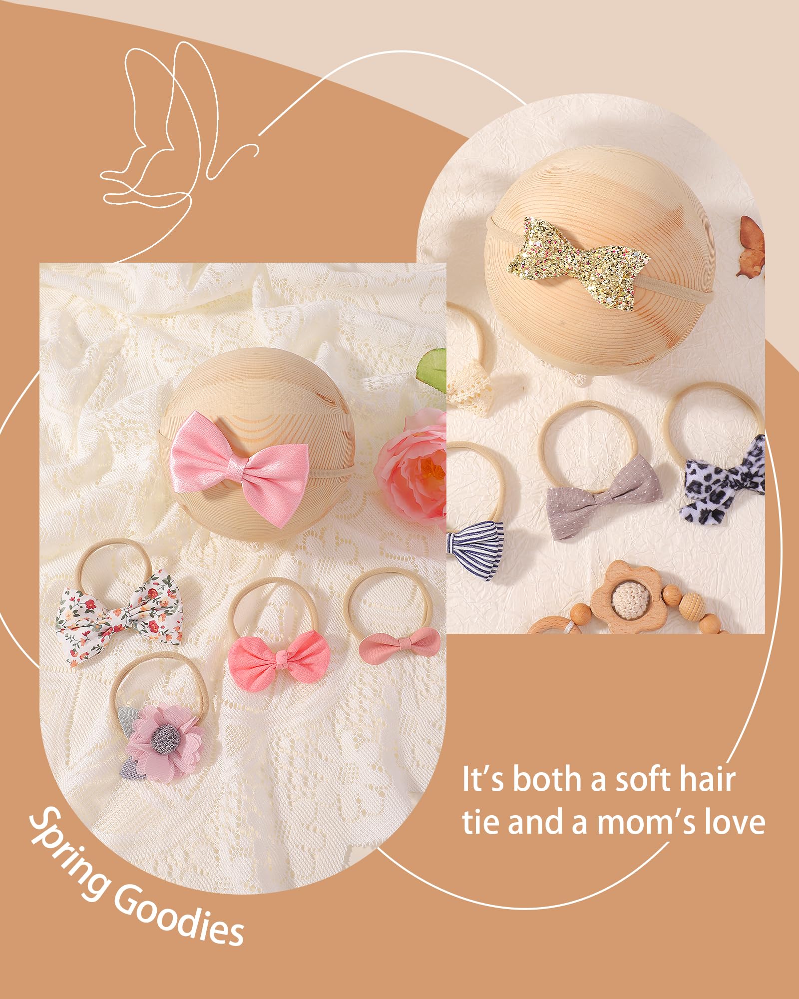 The doboi velvet bow with soft band delivers gentle comfort and shine.