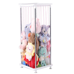 DOCEPERT stuffed animal storage zoo front view shows space-saving design for nurseries