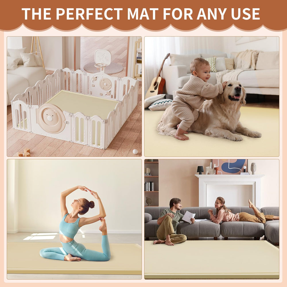 DoCred tummy time and crawling sessions on the mat promote safe exploration.
