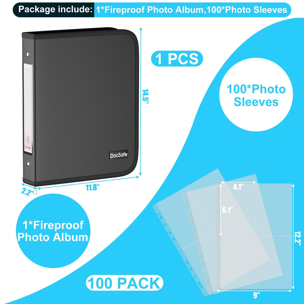 DocSafe 2-inch O-rings shown for durable, organized photo storage.