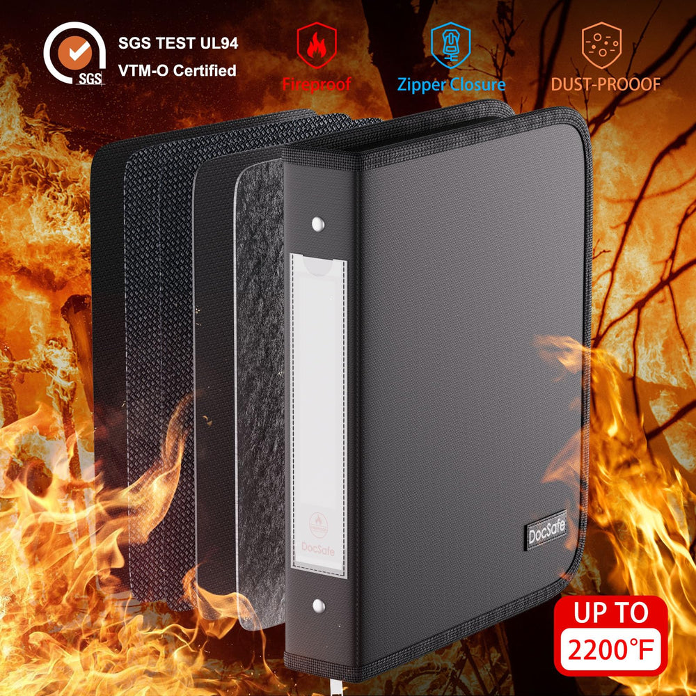 DocSafe PVC-free acid-free pages resist moisture and dust to preserve photos.