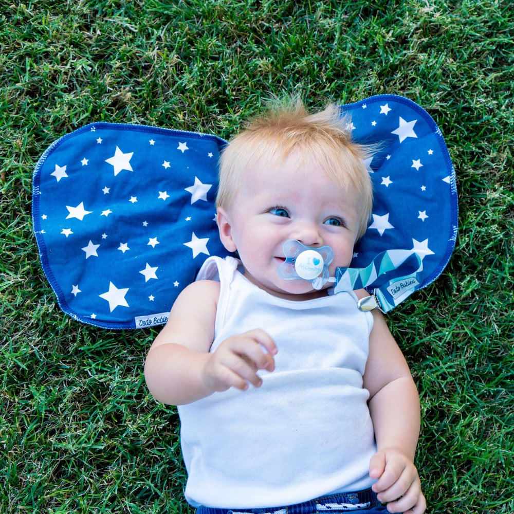 Dodo Babies gift-ready burp cloth set for new parents and babies.