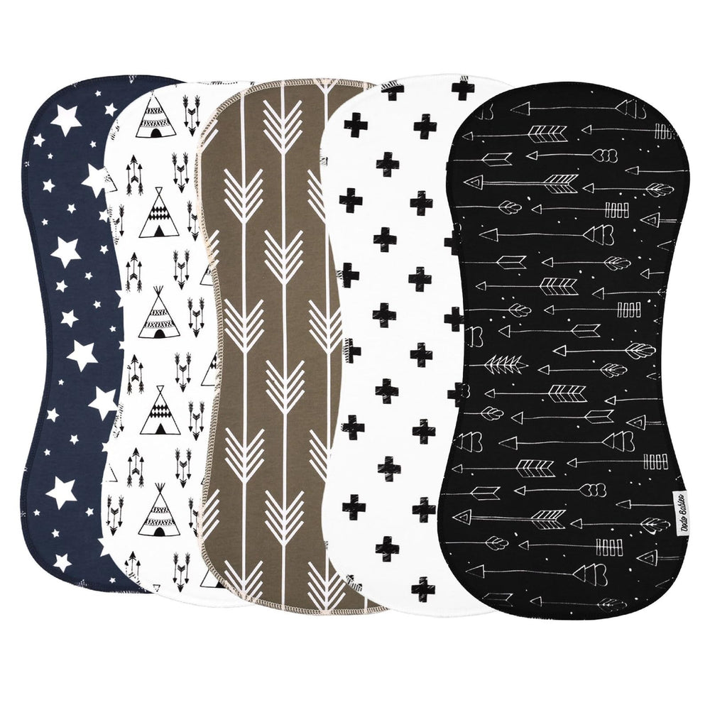 Dodo Babies burp cloths are machine washable for busy family life.