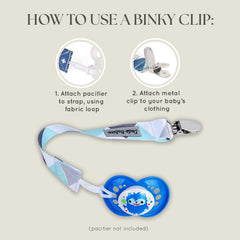 Dodo Babies burp cloths include a pacifier case for easy reach.