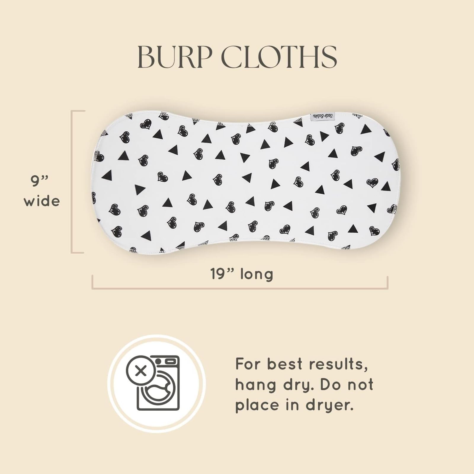 Soft fleece back adds gentle coziness against baby skin.
