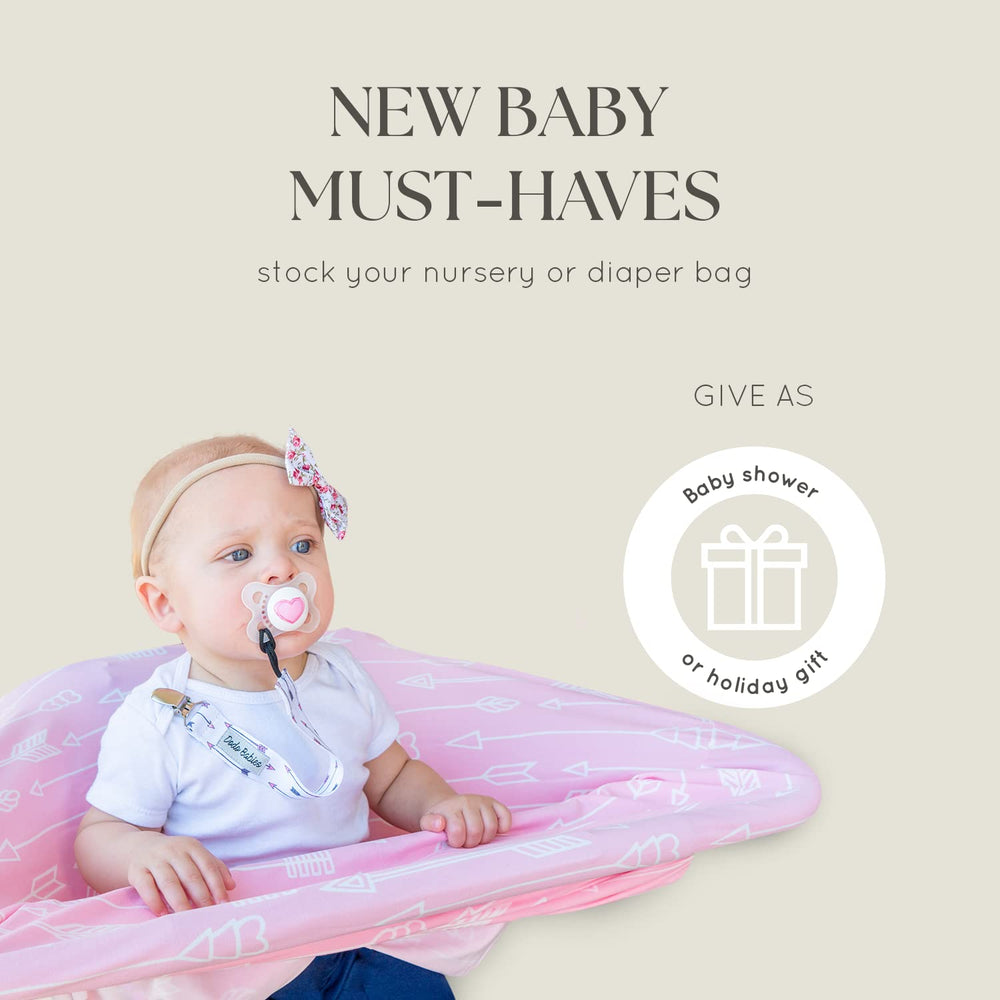 Dodo Babies universal pacifier clips attach easily to outfits or bags